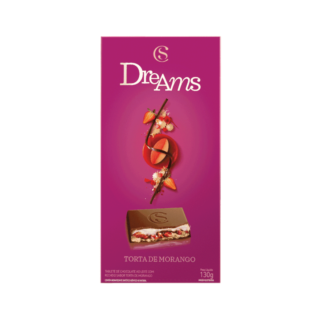 Cacau Show Tablete Dreams: Torta De Morango (130g)